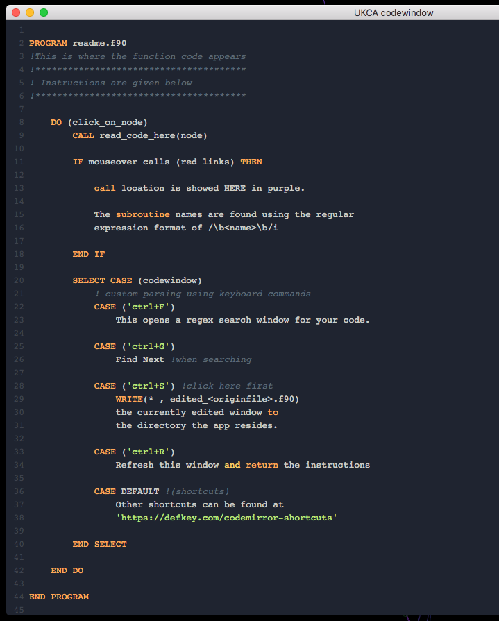 FORTRAN code browser | Centre for Environmental Modelling And ...